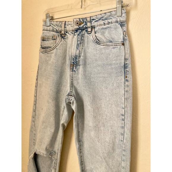 Cotton:On Women's Jeans Size 2 Distressed Stretch Acid Wash Ripped - Picture 3 of 7